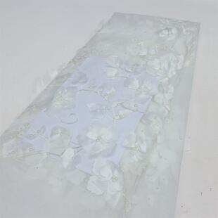 lace网纱珠片蕾丝立体绣花diy晚礼饰服装 辅料亮片3d花刺绣布花边