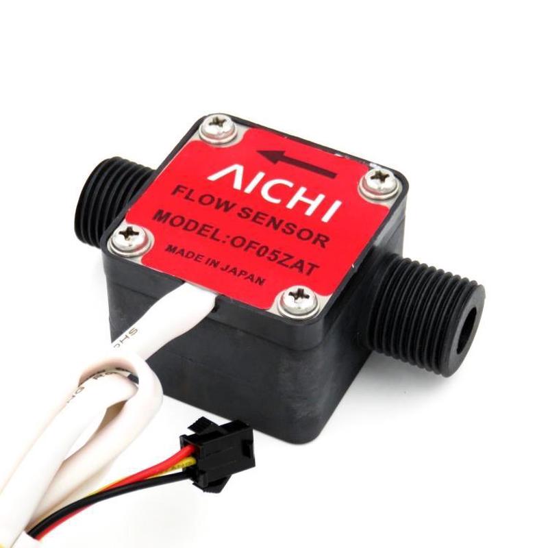 aichi齿轮流量计of052at洗洁精高粘度液体流量霍尔4分传感器方型