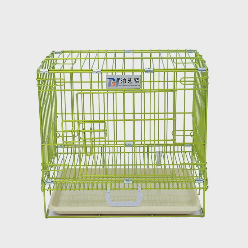 泊艺折叠猫狗笼子中小型犬宠物笼子用品家用室内猫狗别墅加粗特