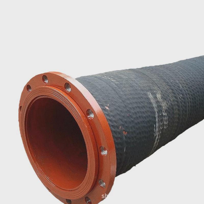 大口径低压胶管夹布三元乙丙橡胶软管法兰式橡胶波纹软管