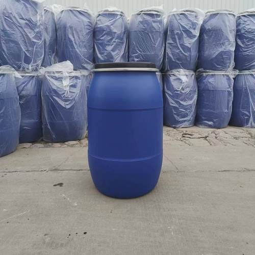 廊坊200升法兰桶包装圆形蓝色200kg公斤抱箍桶化工原料大口