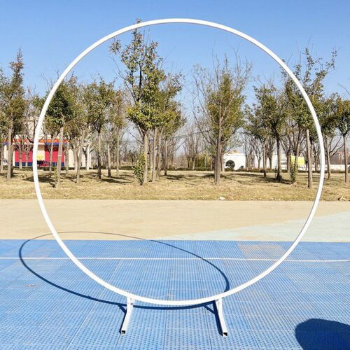 婚庆拱门铁艺婚庆道具装饰架子舞台圆圈婚礼花门2022新款场景布置