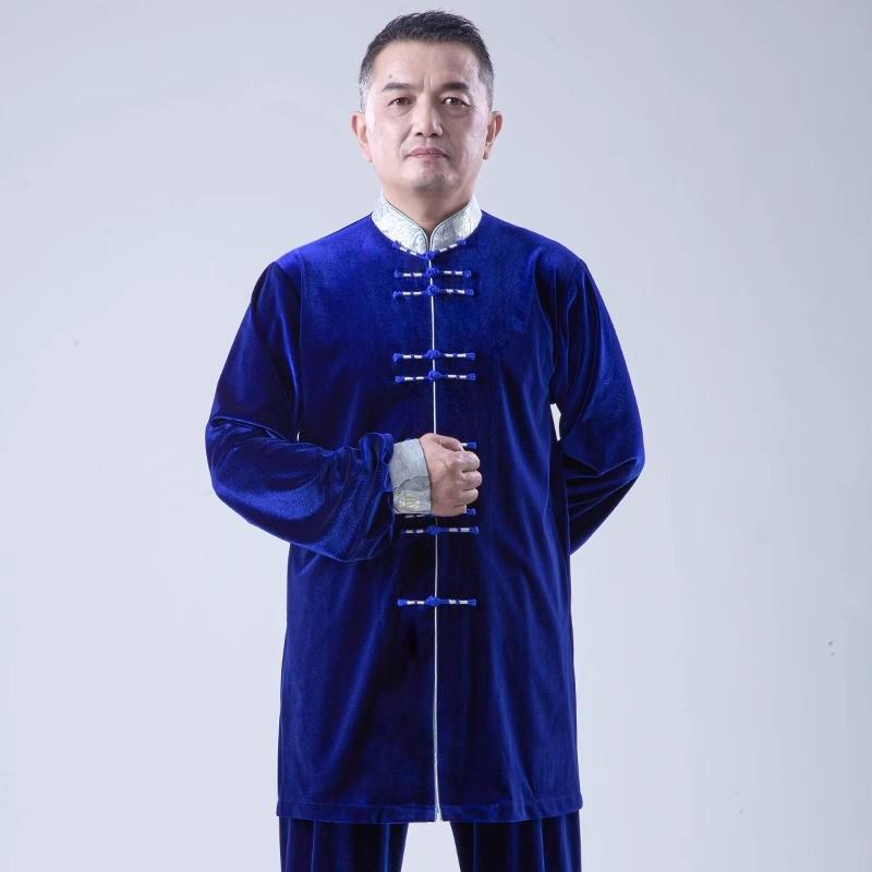 南韩绒太极服2024年新款女秋冬季加厚冬天服装春秋练功服男太极拳