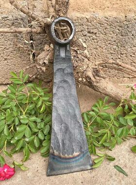 手工锻打汽车连杆加厚锄头镐头镢头农具刨树根树坑挖笋园艺五金工