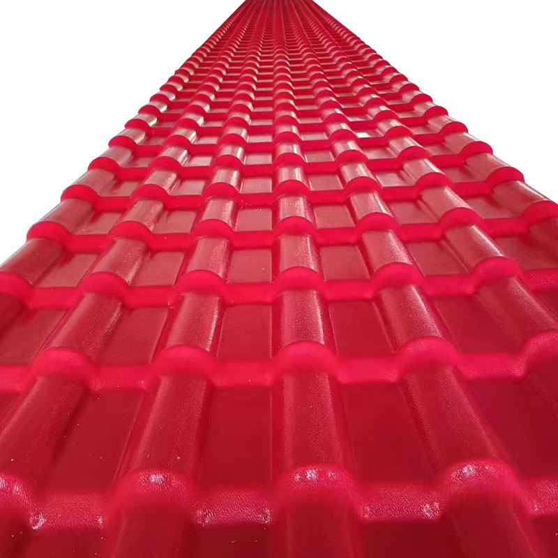 热销加厚ASA合成树脂瓦片屋顶建筑用小瓦塑料彩瓦中式仿古屋檐琉