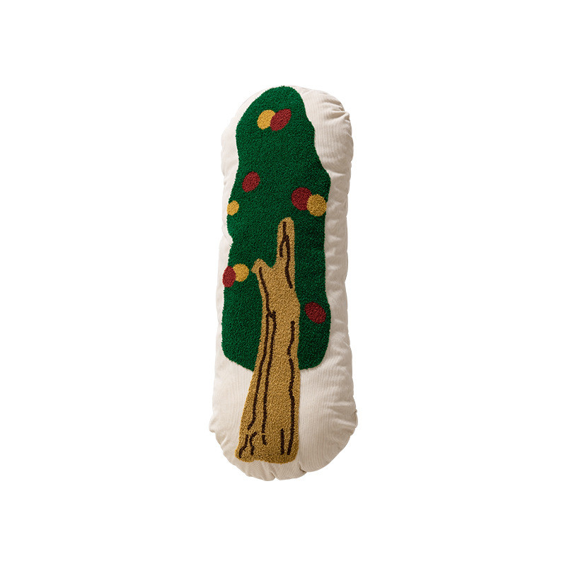 新款创意一棵树绣花抱枕汽车抱枕靠枕套靠垫休息办公室沙发