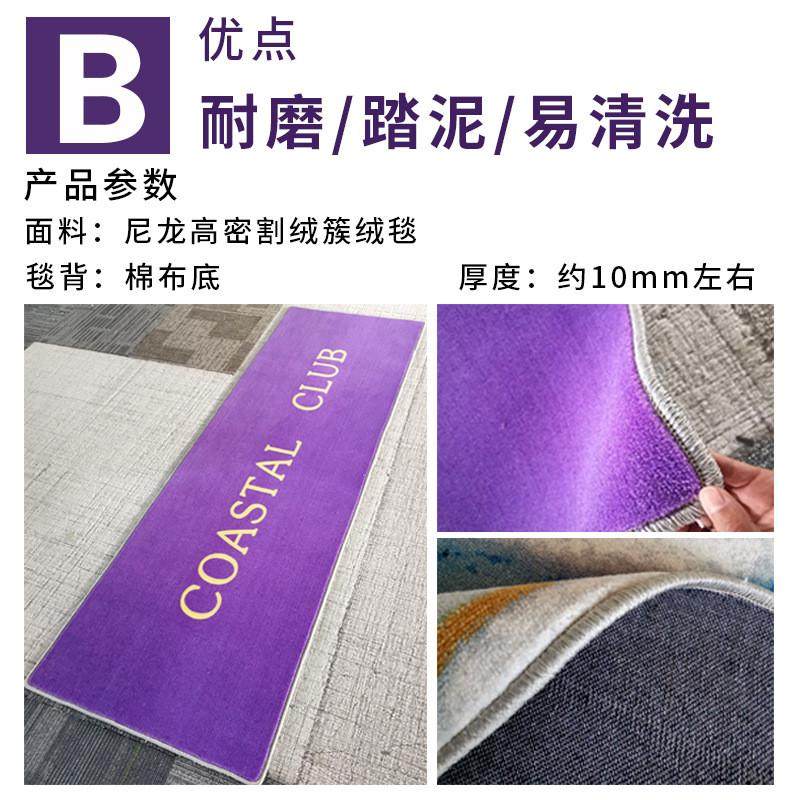 logo地毯门口房地产进门酒店迎宾毯电梯地毯入户地垫室外防滑地毯,居家布艺,地毯,淘宝优惠券,粉丝福利购,淘宝优惠卷