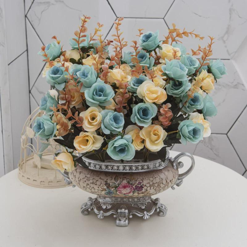 客厅装饰品花装饰仿真花摆件餐桌卧室花卉套装花束盆栽花草盆景