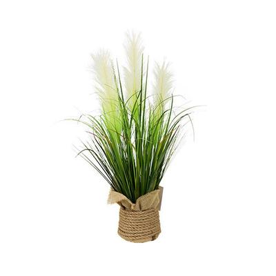 北欧ins仿真狗尾巴草盆栽居家客厅仿真绿植摆设装饰假芦苇草盆栽