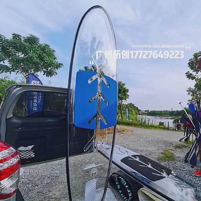 户外运动水上皮划艇船大浮力pc透明透明网红玻璃船景区专用划艇
