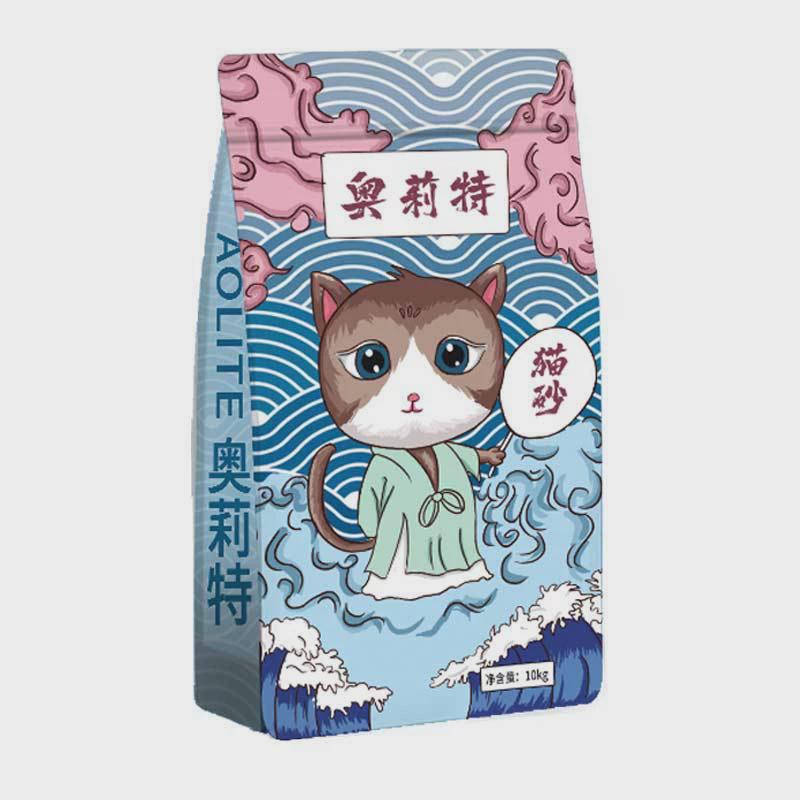 奥莉特国潮猫砂1.5mm混合豆腐猫砂大包装20斤除臭低尘猫用品