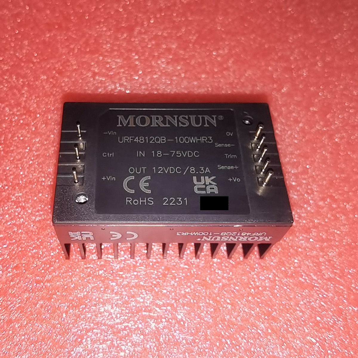 URF4812QB-100WHR3金升阳 DC/DC输入18-75V输出12V带散热片封装