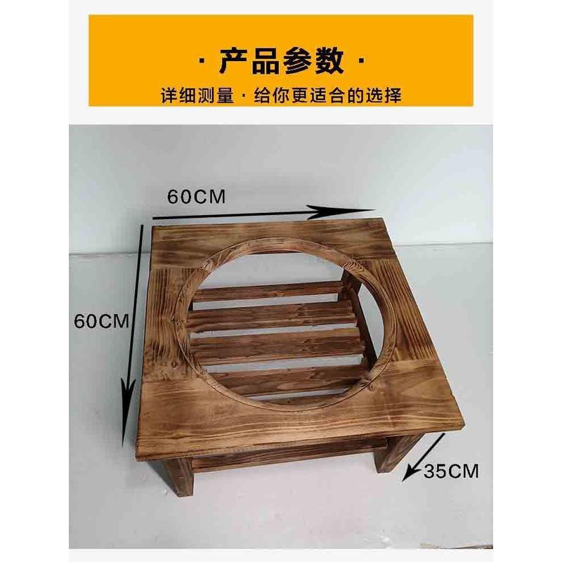 51n51n围炉煮木炭烤火炉茶桌烤火盆家用室内冬季取暖传统铸铁老