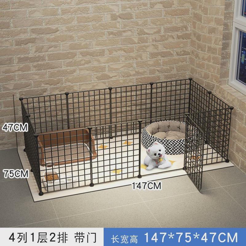 防隔离门拼接大狗狗加高可调节靠墙狗笼网片狗越狱网室内小体厕所