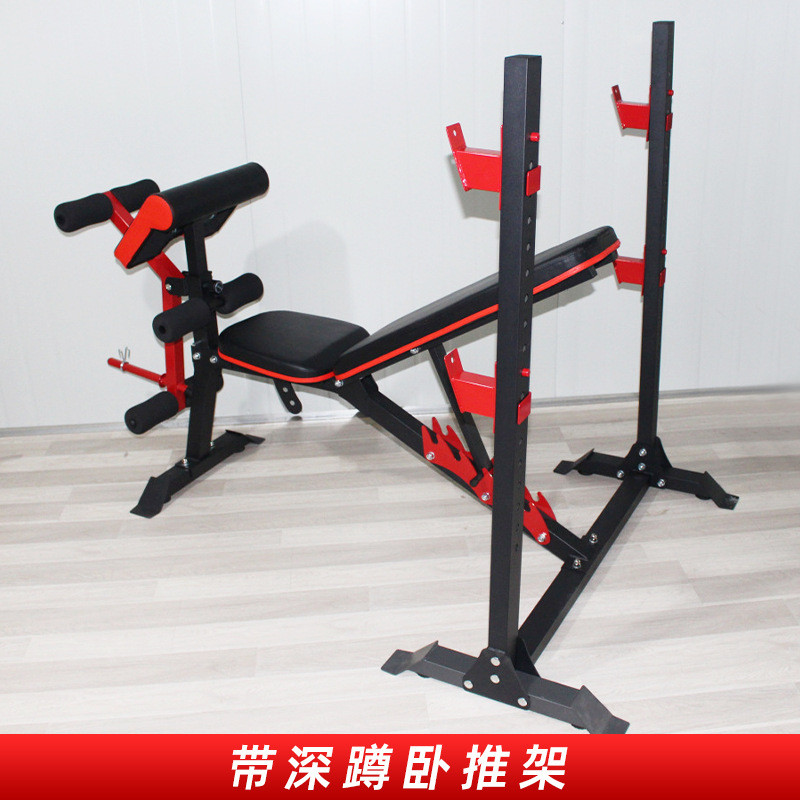 跨境货源多功能商用卧推哑铃凳家用健身器材户外飞鸟折叠健身椅