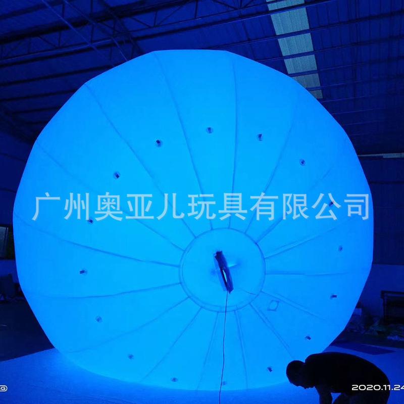 网红气模升空球pvc热气球充气八大行星球带灯装饰户外空飘球厂家