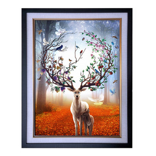 拼图框定制2000片3000片4000片50 饰 75创意画框简约相框盘底托装