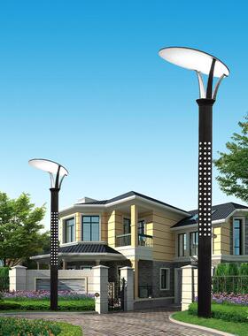 户外花园景观灯庭院灯防雨反光板打眼灯3米3.5米4米led直杆庭院灯