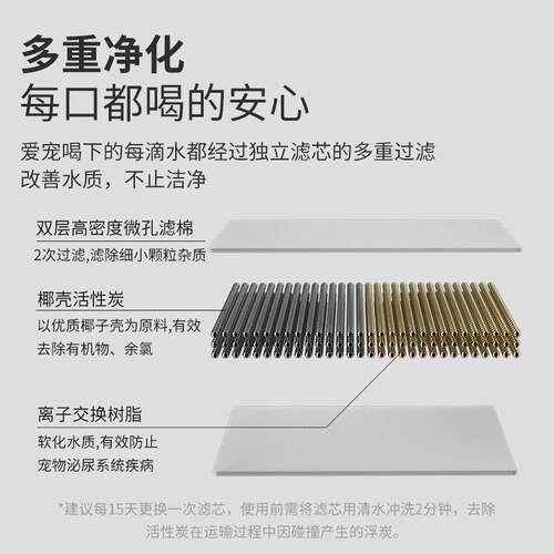 猫咪自动饮水机宠物恒温智能饮水器充电不插电新品不锈钢活水