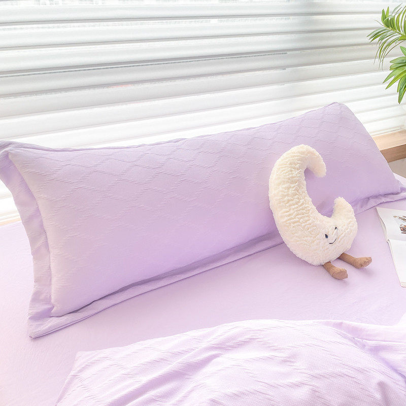 T5LP泡泡纱双人长枕套1.5米春夏季长枕头套1.2米1.8长款枕芯内胆