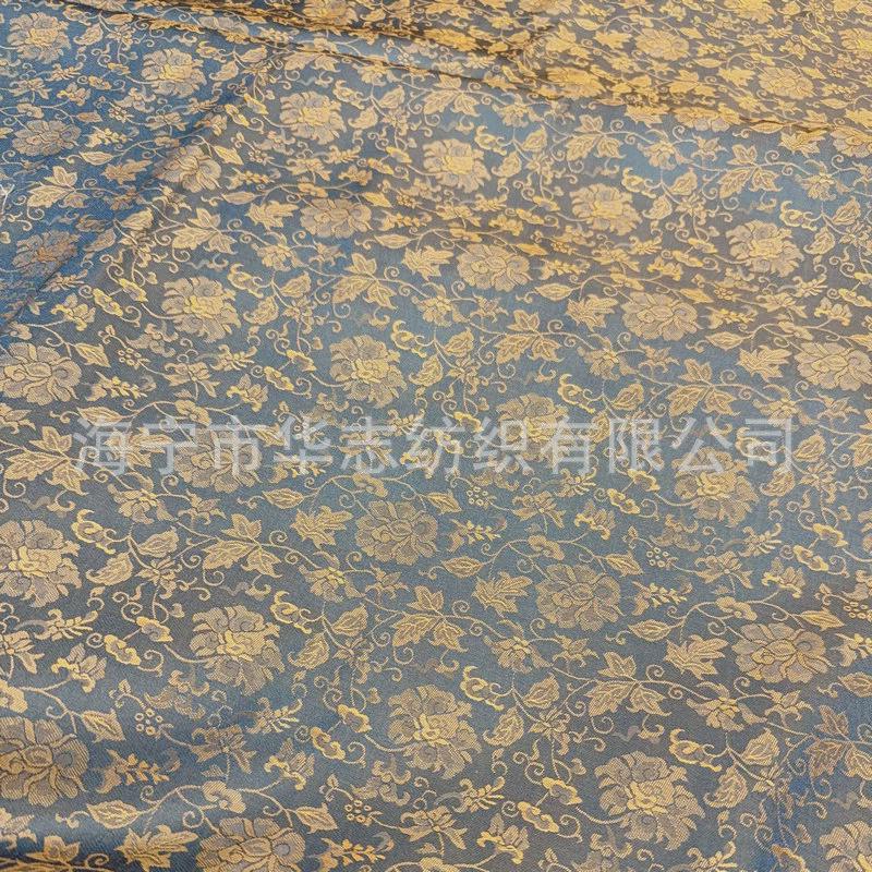 150宽中国风提花新中式古典缠枝莲裱画装布料裱茶席茶垫桌旗桌垫