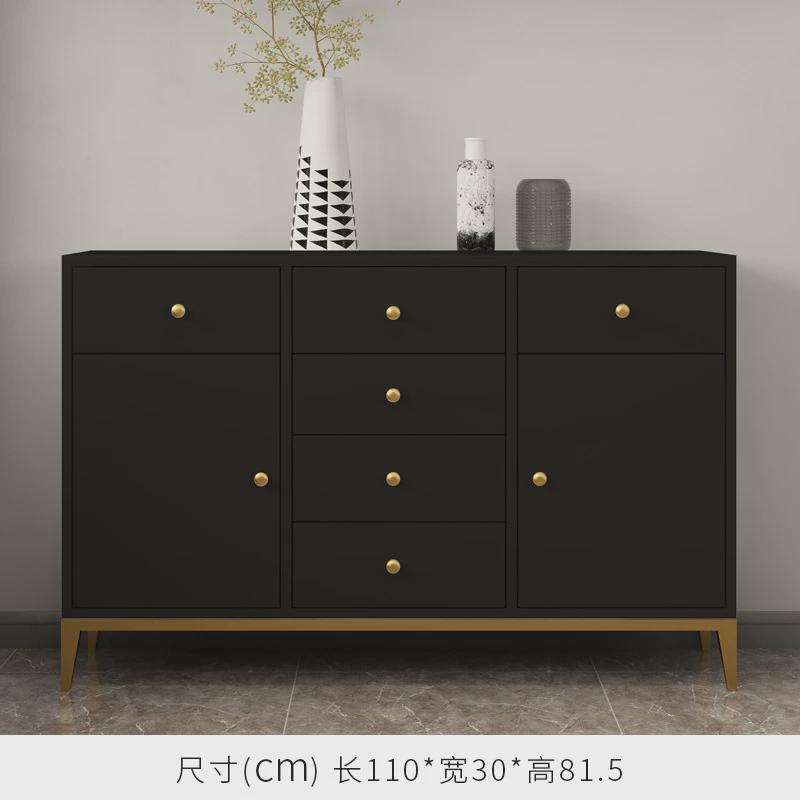 北欧实木餐边柜现代简约轻奢客厅靠墙柜子家用厨房收纳储物柜餐厅