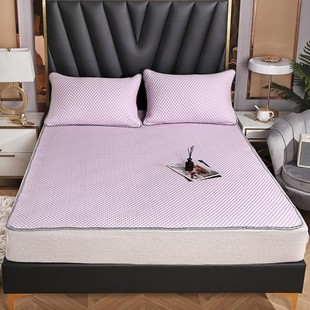 9WOR凉豆豆凉席2023新款冰丝床笠三件套透气学生宿舍单人一米二软