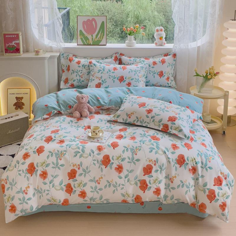 新款卡通磨毛三件套床上用品加厚床单被套春秋款学生宿舍四件套