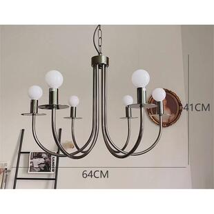 法式工业风复古吊灯北欧设计师款灯餐厅客厅吊灯卧室房间中古灯具