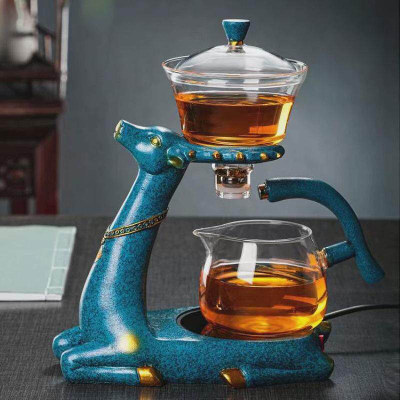 懒人茶具玻璃茶具个人磁吸式半自动懒人泡茶器功夫茶具茶杯泡茶壶