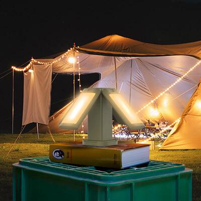 源头工厂户外露营灯四叶单灯14000mah叶子也旋转调节