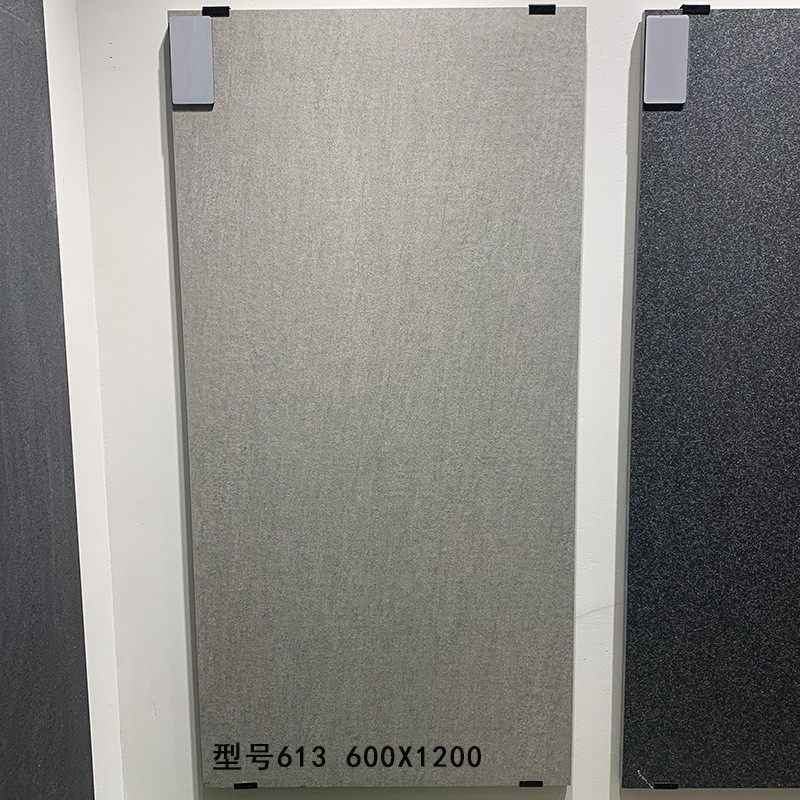 福鼎黑芝麻白加厚石英砖2CM干挂仿古砖600X1200车库抗压厚板瓷砖