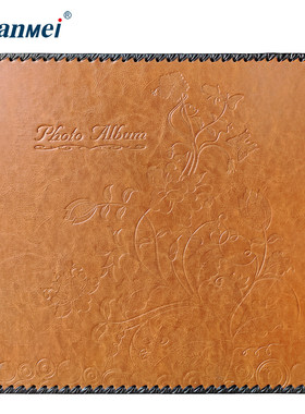 广州广高档美皮质相簿出口album纪念册影集自粘式覆膜相册本diy