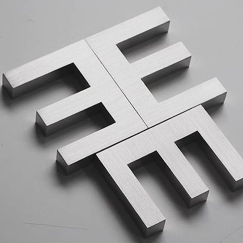 不锈钢金属字平面空心字售楼处仿门头广告牌烤漆电镀拉丝小区古字