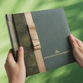 宝宝相册相册婚纱照纪念册可订照片情侣相册家庭diy精修入册新品