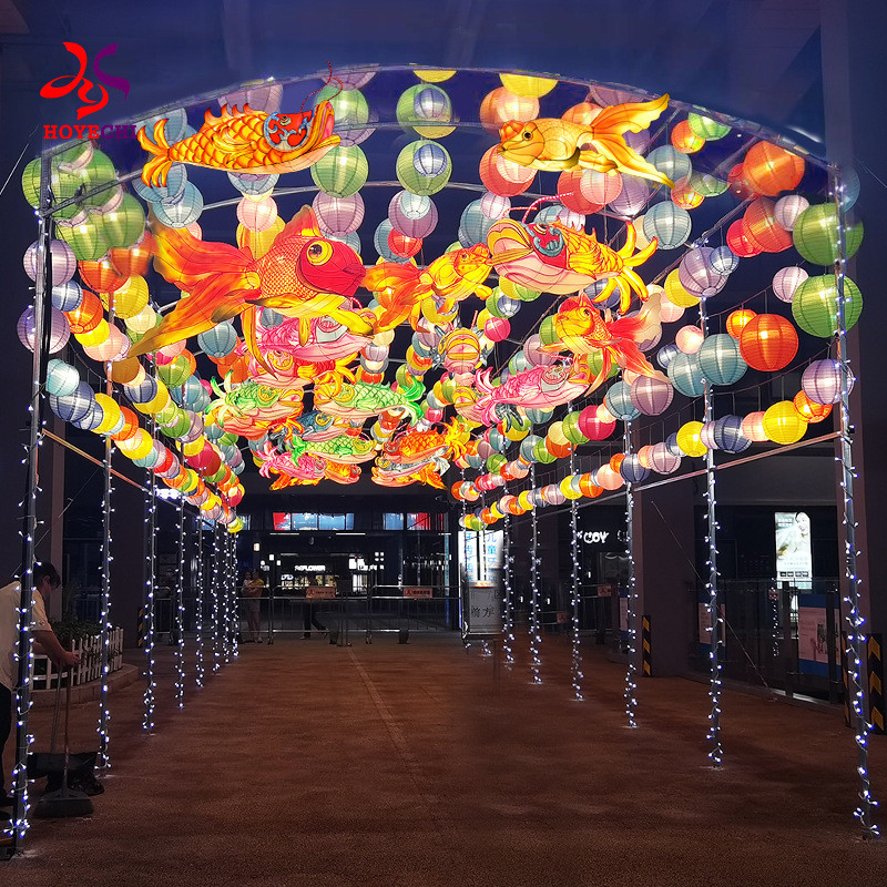 节日节庆风景区主题公园文旅夜游通道装饰彩灯蛇年花灯