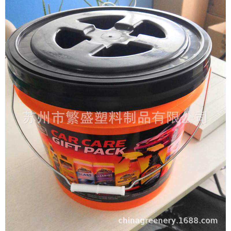 透明加仑桶3.5洗车美式洗车13升l螺旋盖塑料桶带过滤网砂石过滤