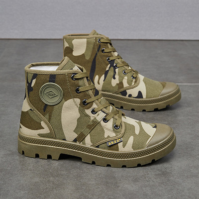 3522劳保鞋男高帮软底轻便透气防臭户外徒步单靴保暖加绒加厚棉鞋