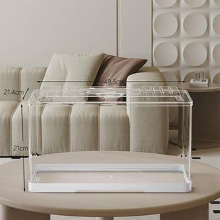 带庭爬宠缸乌龟角蛙蜥蜴饲养箱加热阔加温冬眠缸躲避繁殖生态箱子