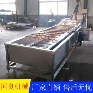国气泡供应玉米良清洗机喷淋式 葡萄干清洗机香菜清洗流水线