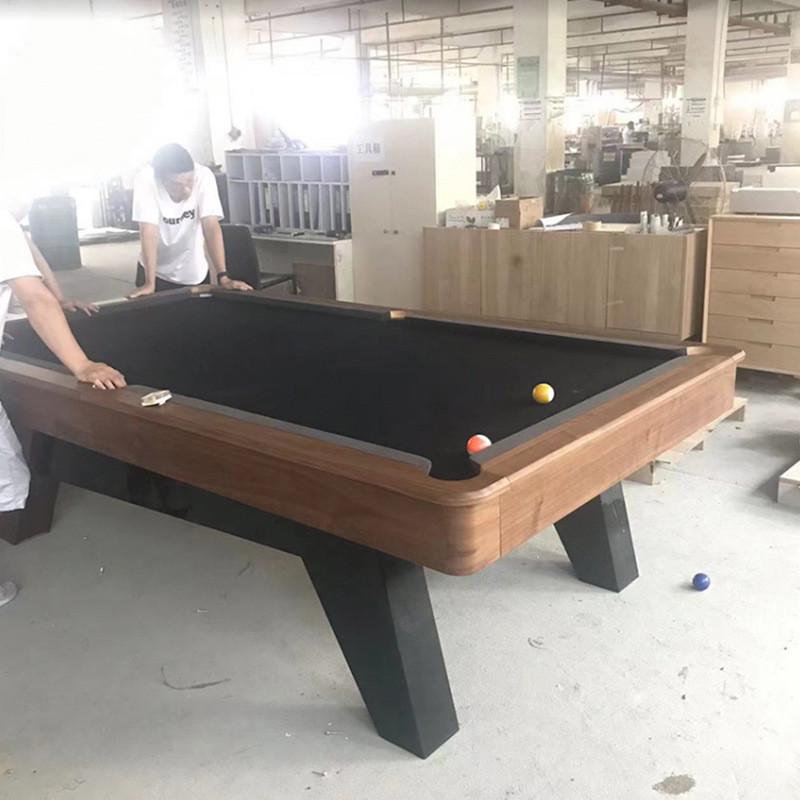 台球桌标准型案子黑八桌球台工厂实木大理石台面中式美式9球桌