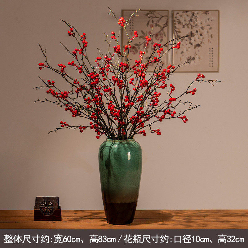 适合花摆放的客厅高端仿干花放酒柜装饰品摆件防真室内新房子轻奢