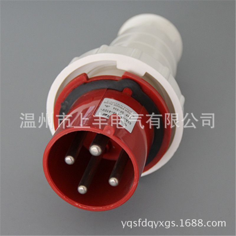 热销sfe新型上丰 4p/125a/ip67 工业温州防水插头  sf-044