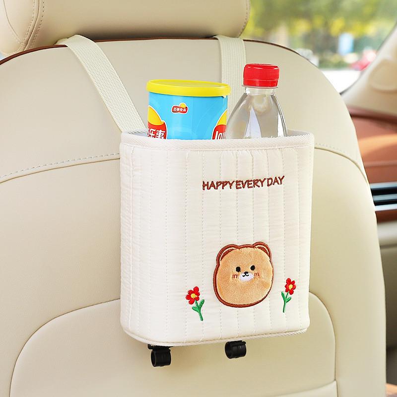 垃圾袋多功能车载垃圾桶纸巾盒后排挂式收纳袋可爱汽车内用创意女