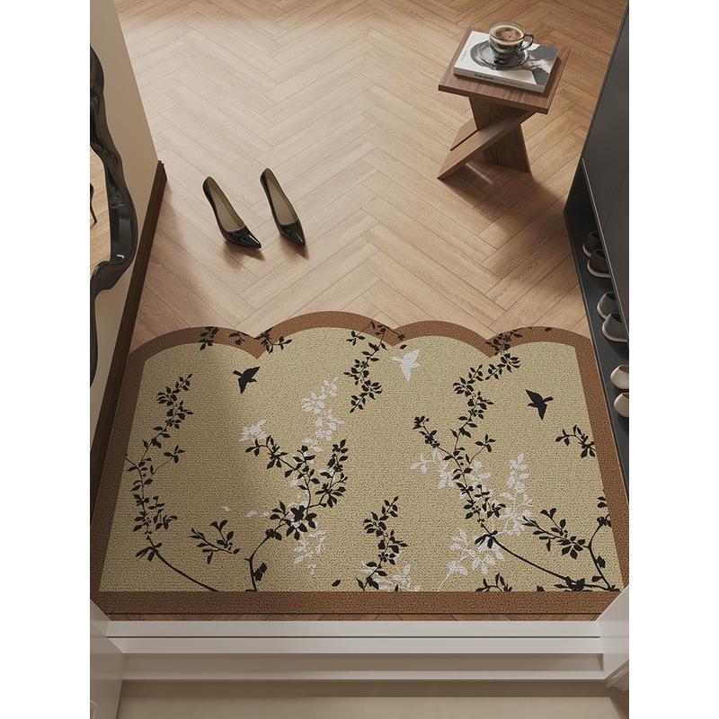 中古风地垫入户门垫进门门口地毯耐脏丝圈法式复古感防滑入户脚垫