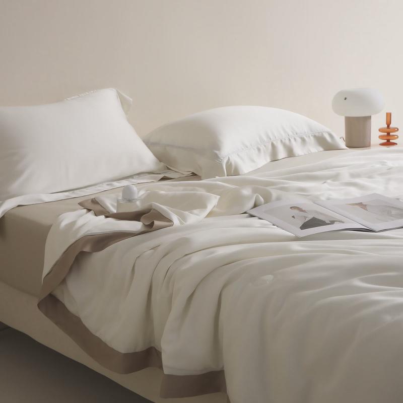 20%桑蚕丝100支lf兰精天丝夏被四件套可水洗夏季冰丝空调被夏凉被