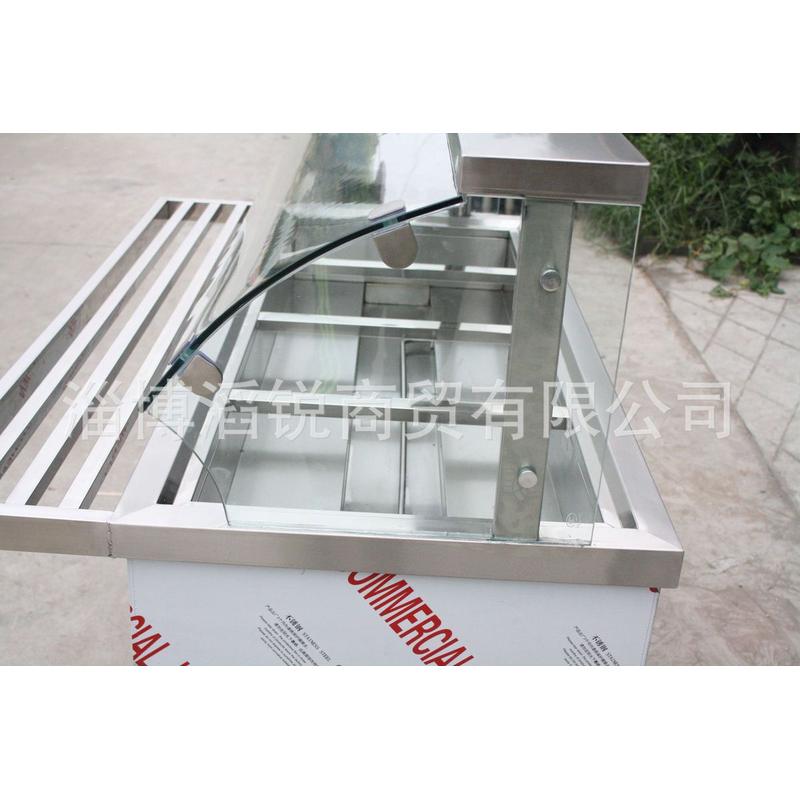 玻璃罩保温售饭台快餐车商用蒸菜保温展柜汤池不锈钢保温台