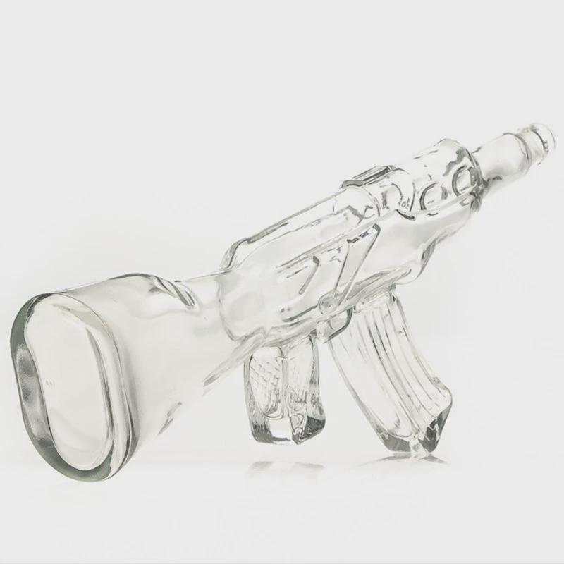 创意高硼硅玻璃酒瓶造型醒酒器玻璃泡酒瓶摆件盛酒瓶加厚家用