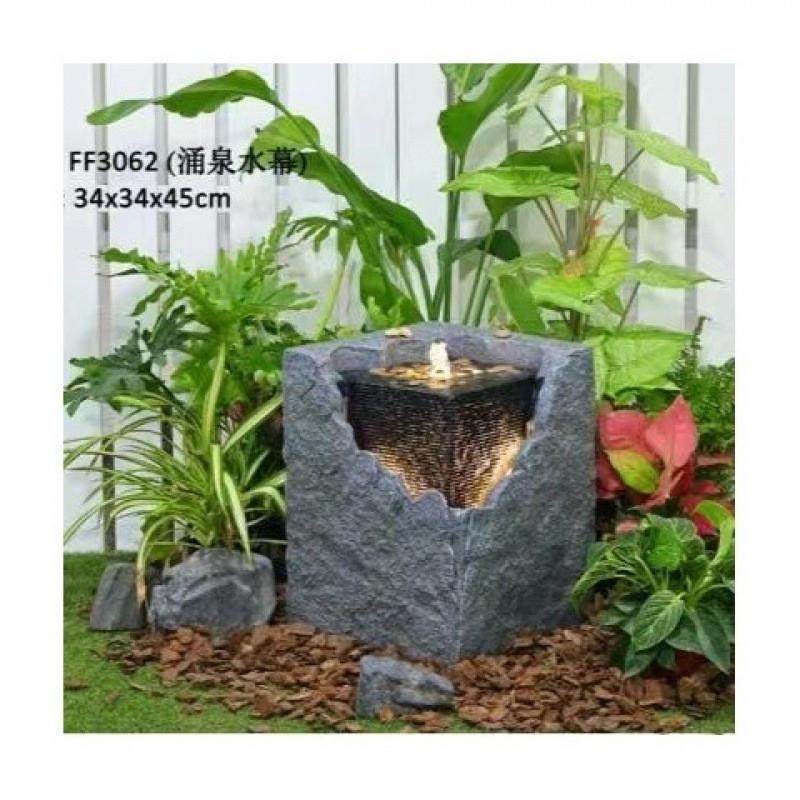 循环轻奢流水喷泉现代客厅欧式水景装饰品玄关招才落地加湿器摆件