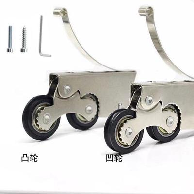 厕所阳台门上下轮子推拉门配件大全通用型静音门衣柜滑轮承重双轮